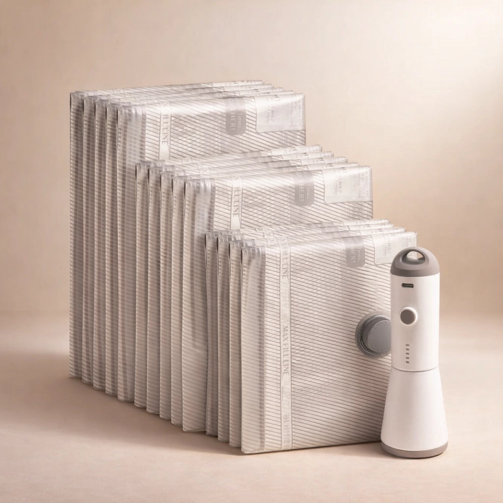 Compression Storage Vacuum Pump PRO Travel Set – BagFlat