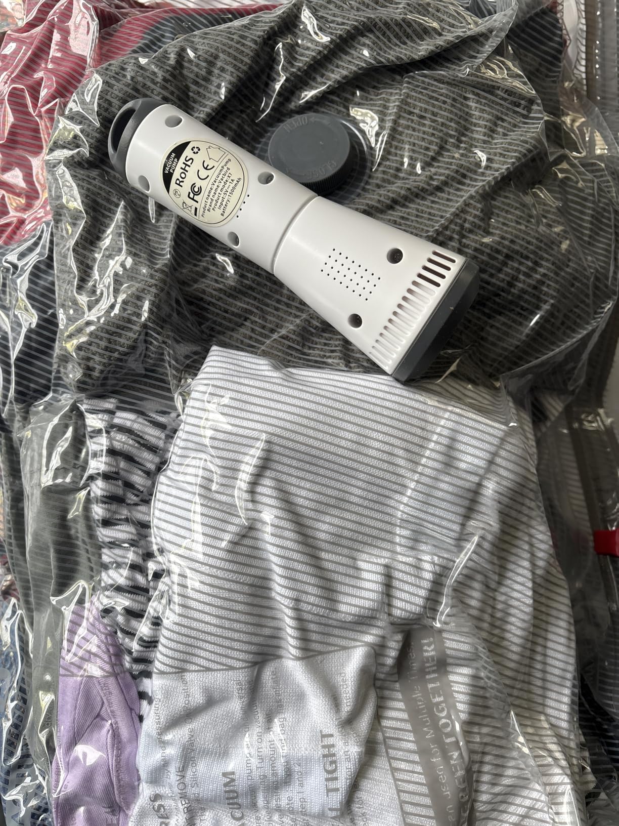 Customer using BAGFLAT compression bag for a long trip